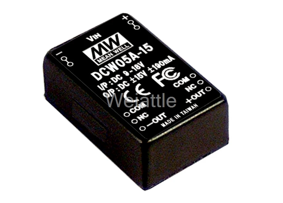 MEAN WELL оригинальный DCW05B 12 12В 230ма meanwell DCW05 5Вт DC Регулируемый двойной выходной