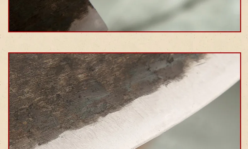 Бесплатная доставка металлический кованый ручной работы зажим стальной нож шеф-повара обвалка нож разделенный Мясник нож кухонный Professional