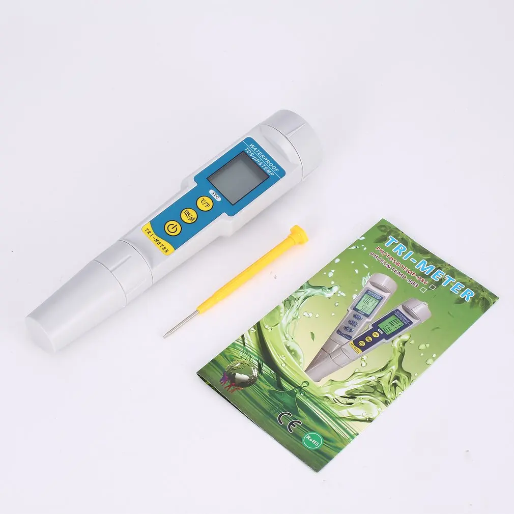3 in 1 Professional Water Quality Analyzer pH Monitor TDS TEMP Meter