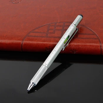 

4Pcs/Set Screwdriver Pen 6 in 1 Multi-Functional Sturdy Aluminum Diy Tool, with Screwdriver, Stylus, Level, Ruler Screwdriver