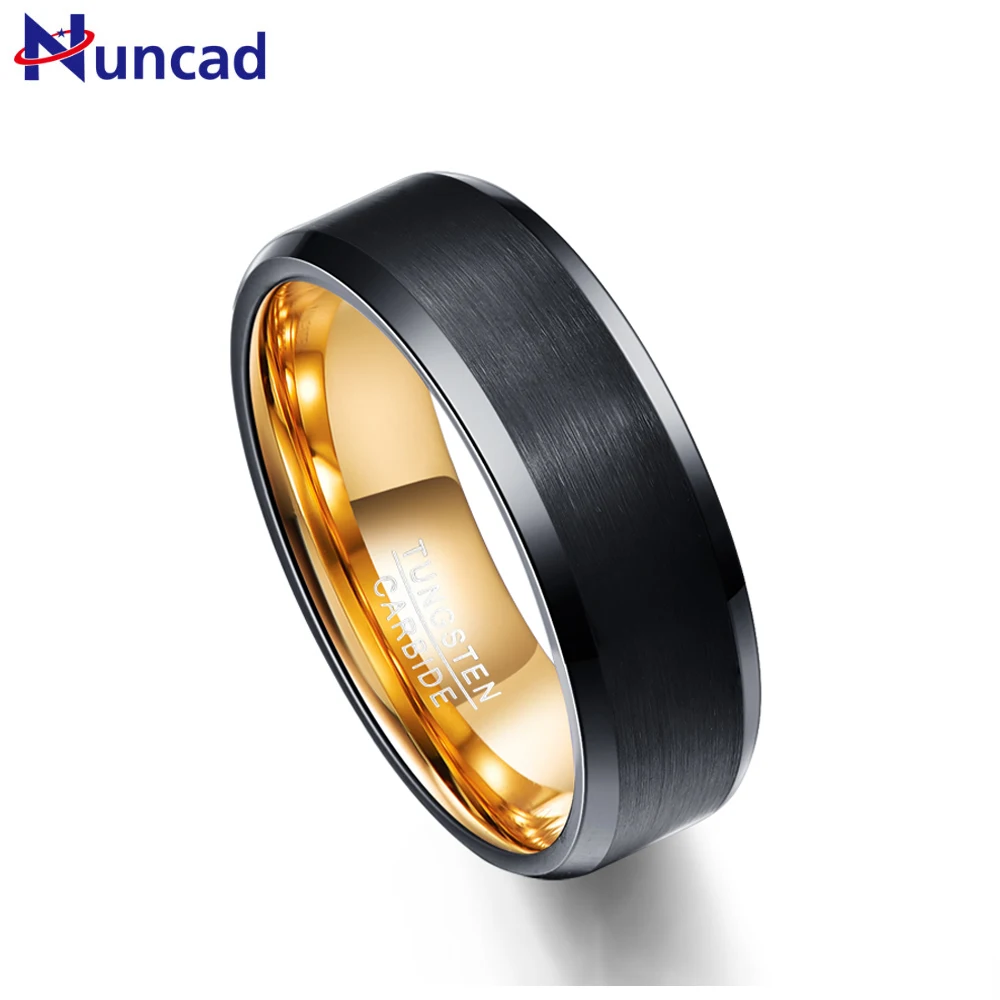 Nuncad New Fashion Free Shipping Size 7-12 Men's Ring 2.3MM thick Tungsten Rings Wedding Engagement Finger Comfort Fit | Украшения и