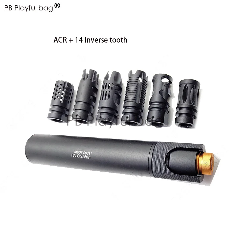 

Outdoor sports toy gel ball gun upgraded material silencer 14 reverse tooth cap jinming9 gen10 ACR masada original parts MD36