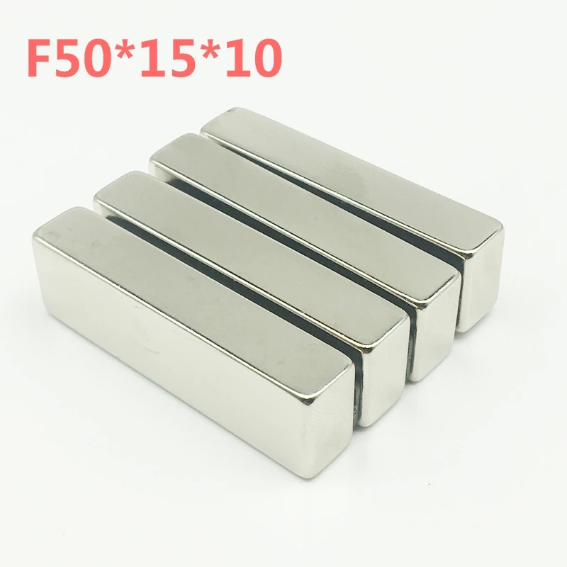 

10pcs 50 x15 x 10mm N50 Super Strong Rare Earth Permanet Magnet Powerful Block Neodymium Magnets 50*15*10 50x15x10