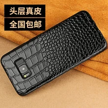 6 colors Genuine leather cow skin + Soft TPU back cover for Samsung Galaxy Note 8 Note8 Real cowhide crocodile grain phone case