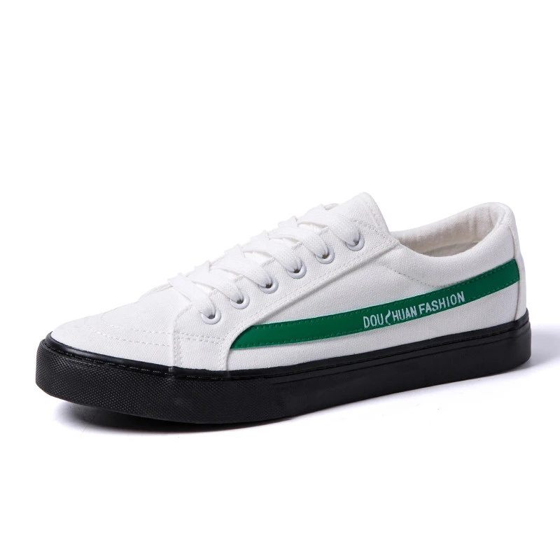 

Spring New Men's Shoes Fashion Trend Canvas Shoes Couple Models Low To Help Casual Shoes Women's Flat Shoes Vulcanized Shoes