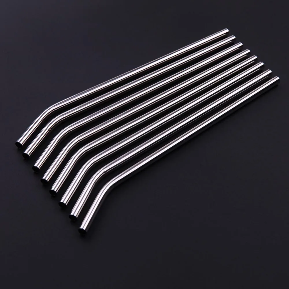 Reusable Metal Straws Straight Bent Tube for Drinking Straws Party Accessories