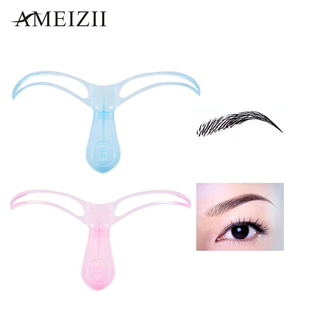

Ameizii Professional Eyebrow Stencils Beauty Tool Shaping Grooming Drawing Eyebrow Template Design Eyebrows Tool Random Color