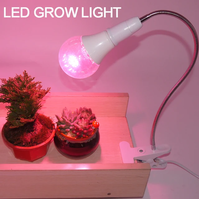 Full Spectrum Grow Lamp For Indoor Plant Light Sun Bulb Full Spectrum Grow Lamp For Indoor Plant Light Sun Bulb With Clip Led Growth Desktop Plants
