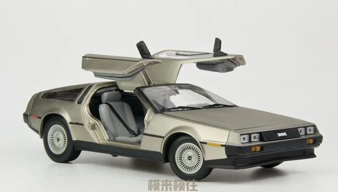 1:18 Масштаб Назад в будущее фильмы прототип модели автомобилей delorean DMC-12 scifi модель автомобиля рождественский подарок