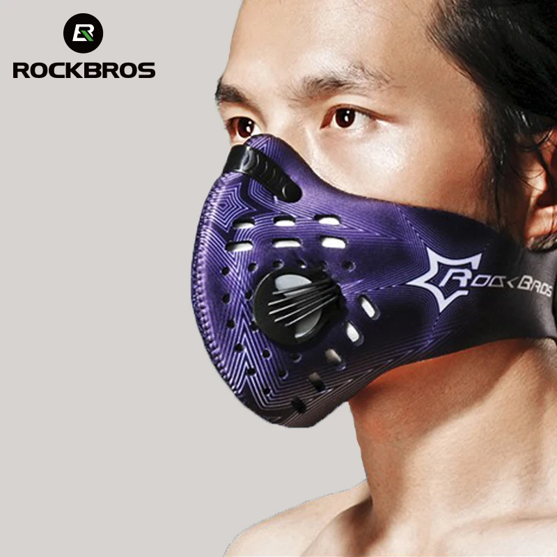

ROCKBROS Anti-dust Cycling Face Mask Cover Breathable Dustproof Bike Bicycle Respirator Sports Protection Mouth-Muffle Mask bmx