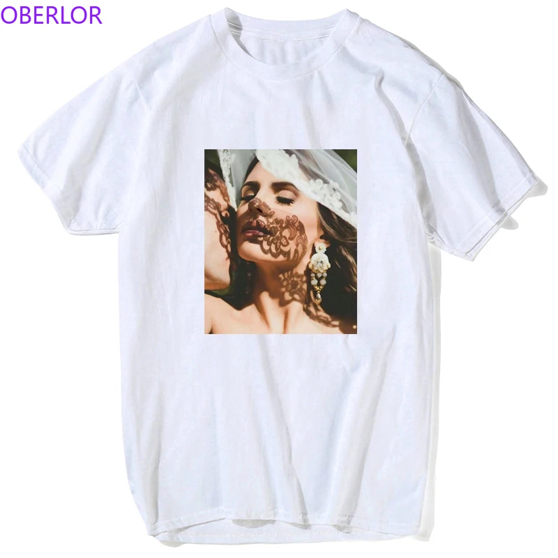 

Lana Del Rey T Shirt Men/women Singer Music Harajuku T-shirts Vintage Design Funny White O-neck T-shirt Casual Summer 2019 Tops