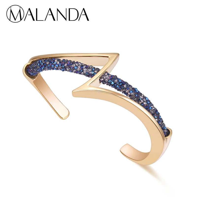 Бренд MALANDA браслеты с кристаллами Swarovski для женщин новинка 2018 роскошный браслет