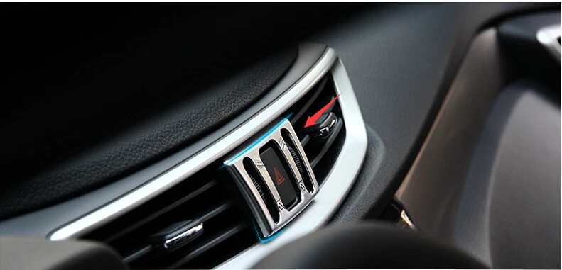 

ABS / Front Air Vent AC Adjust Button Frame Cover Trim 1 Pcs For Nissan Murano 2015 2016 2017