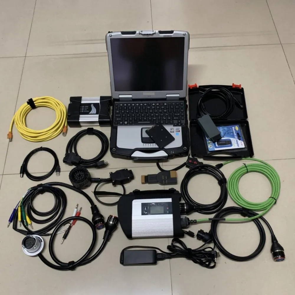 3в1 Авто диагностические инструменты MB Star C4 SD + Icom Next для B MW VAS 5054A с полным чипом OKI A