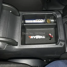 Для VW Tiguan mk2 Европейская версия подлокотник центр коробка для хранения Контейнер перчатка Органайзер чехол дверной замок крышка