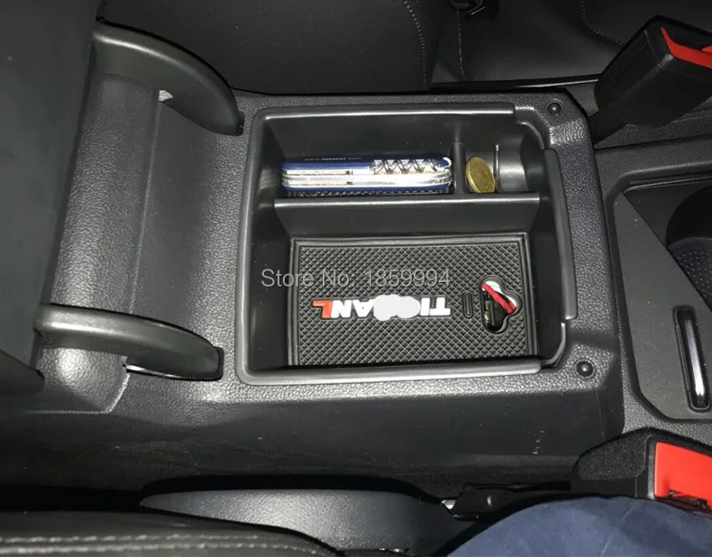 Для 2018 2019 2020 VW Tiguan mk2 Европейская версия подлокотник центральный ящик для