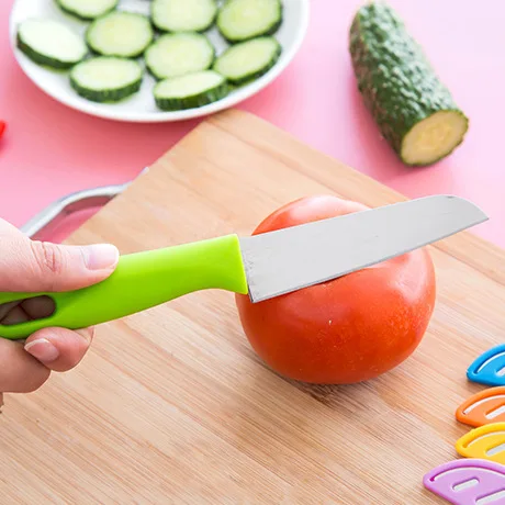 

Stainless Steel Fruit and Vegetable Knife Set with Handles and Sheaths