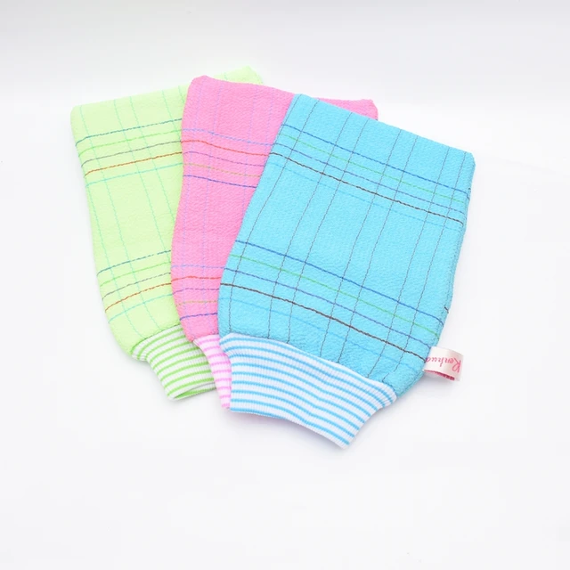 Best Offers 1PC Skid Resistance Body Sponge Bath Massage Of Shower Bath Scrub Gloves Shower Exfoliating Bath Gloves Shower Scrubber D5