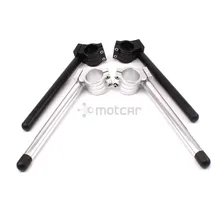 Универсальный для мотокросса, для езды на мотоцикле, 7/" 22 мм зажим руля Ons, размеры 31, 32, 33, размер 35, 37, 39-41 51 мм Алюминий рукоятки руля серебристый/черный