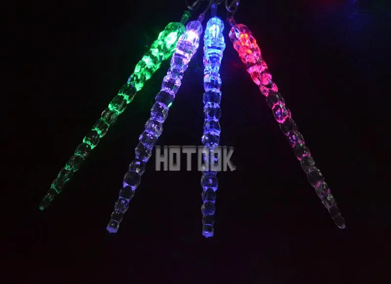 4 м Шторы сосулька свет LED String Рождество Light 110-220 В на новый год сад Xmas Свадебная вечеринка крытый Открытый украшения