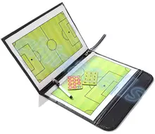 soccer Coach Match Training Tactical Plate Coaching Board Kits Magnetic Chess Pieces Foldable Coach Board PU Cover
