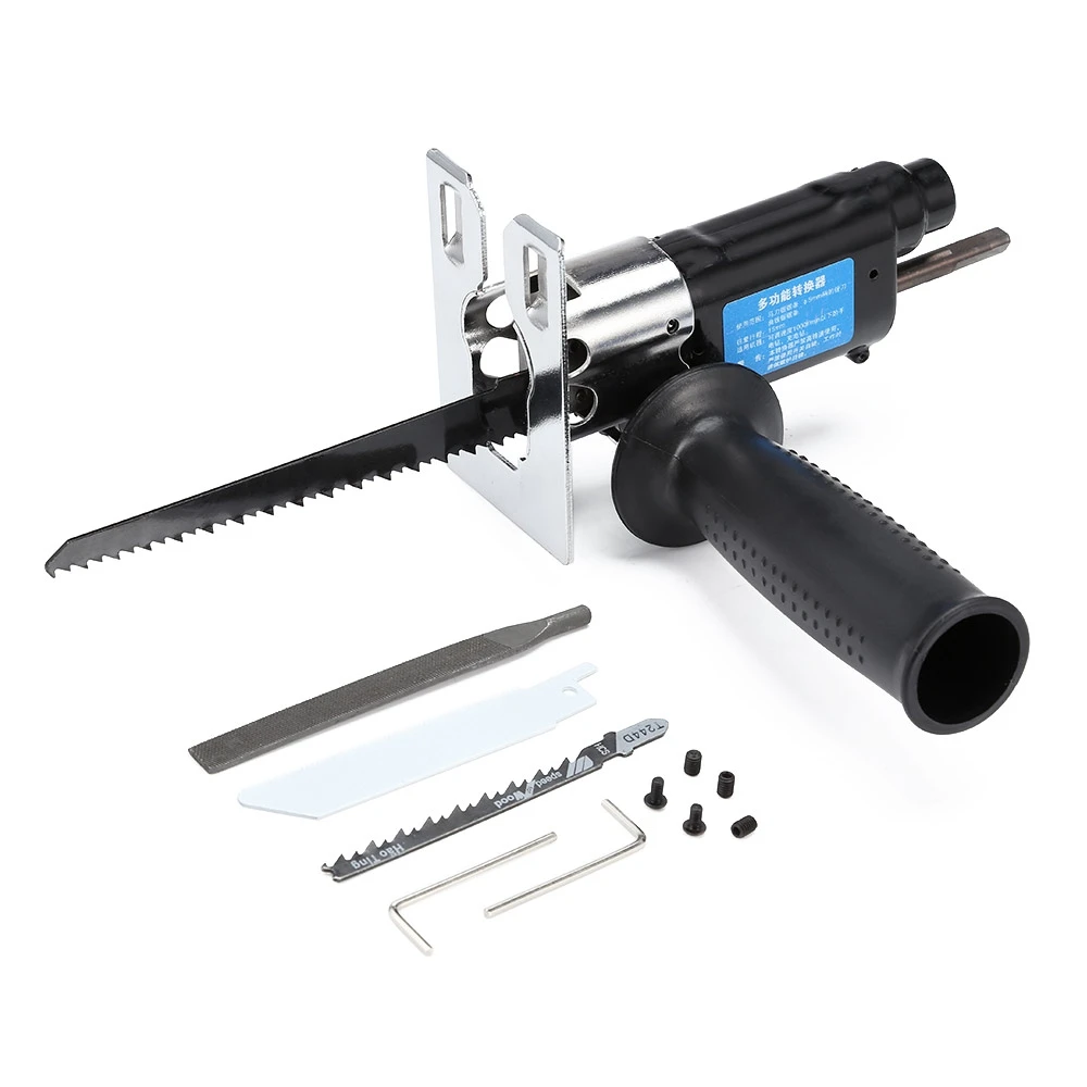 

Multifunction Reciprocating Saw Attachment Change Electric Drill For Wood Metal Cutting