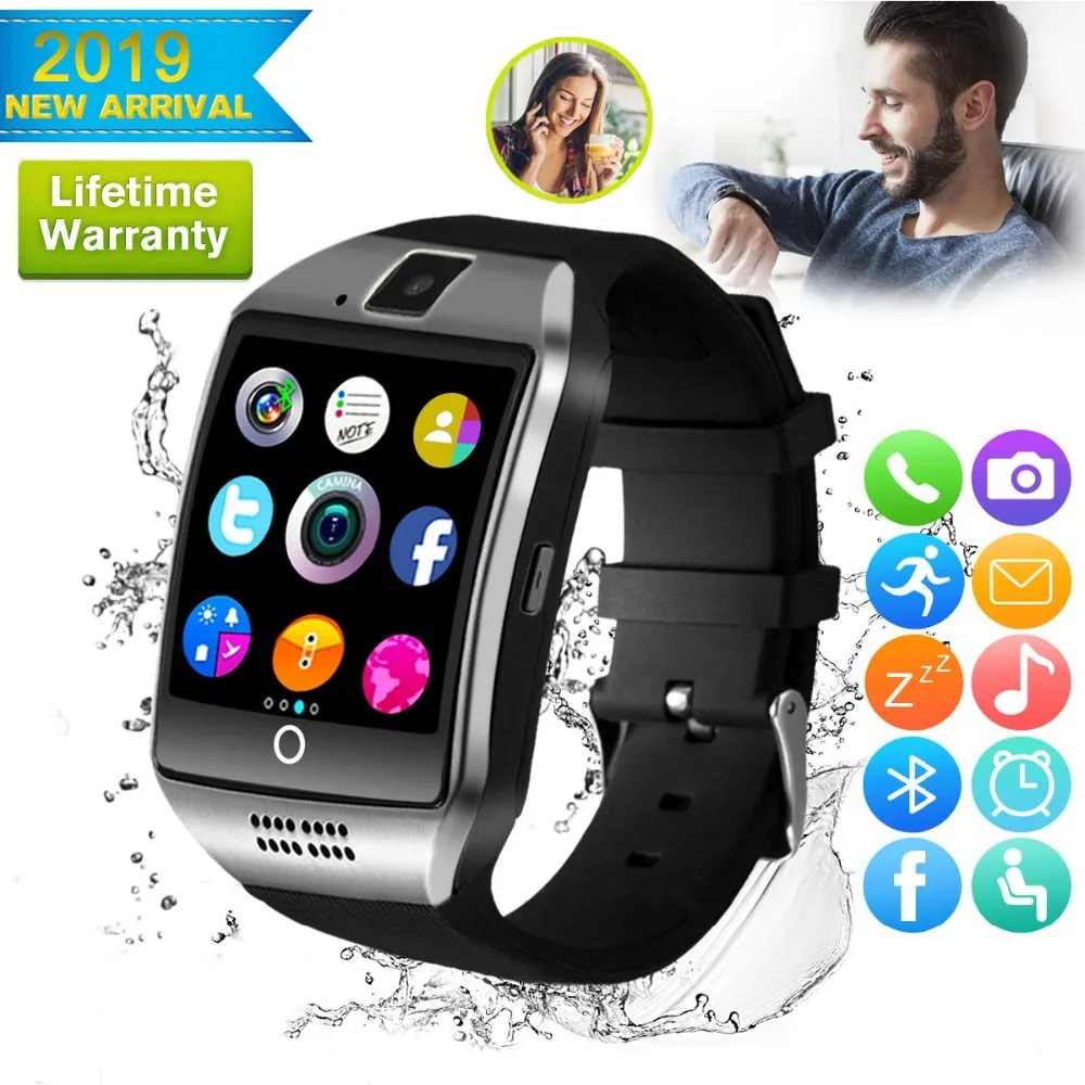 

Best Smartwatch with Camera Touchscreen Cheap Smart Wrist Waterproof Bluetooth Smart Watch Android Samsung Huawei Kids Women Men