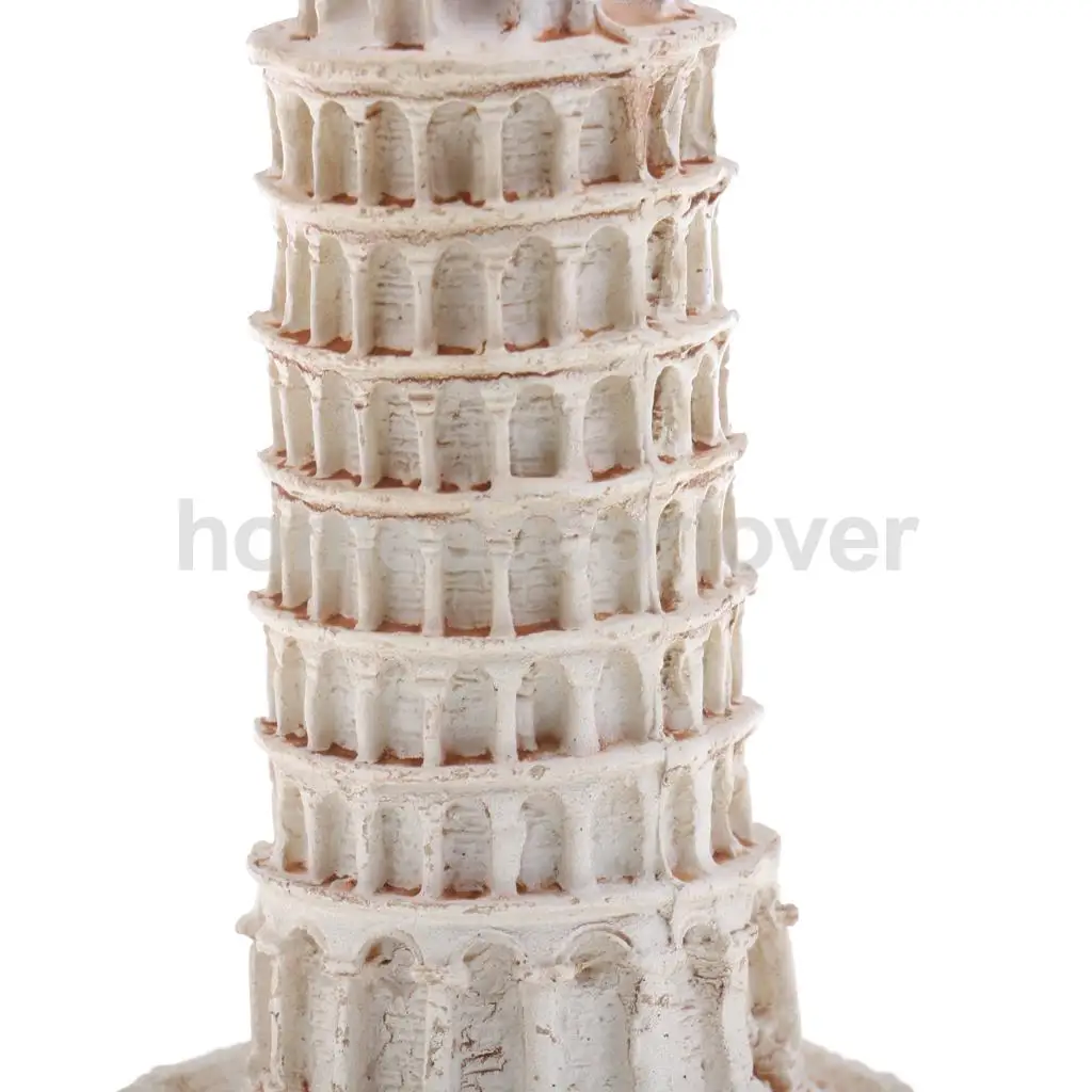 1Pc Resin Tower of Pisa Building Model Sculpture Statue for Home Table Decor