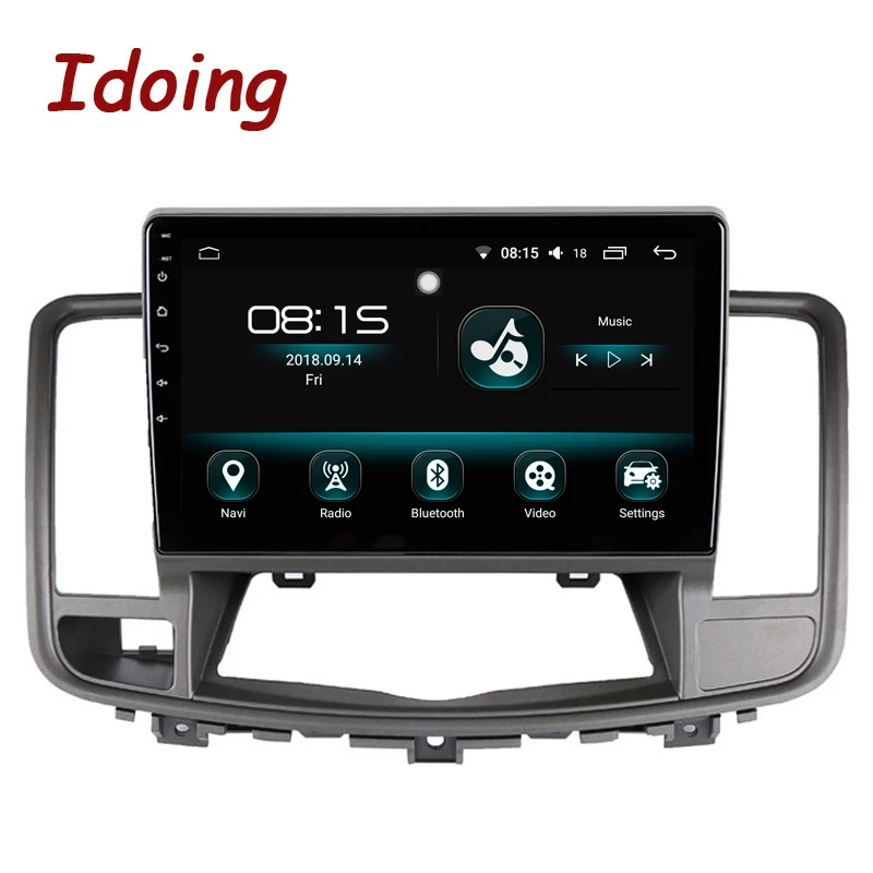 Perfect Idoing 10.2"2.5D IPS 1 din Car Android 8.0 Radio audio Multimedia Player Fit Nissan teana 2008-2009 4G+64G 8 Core GPS Navigation 1