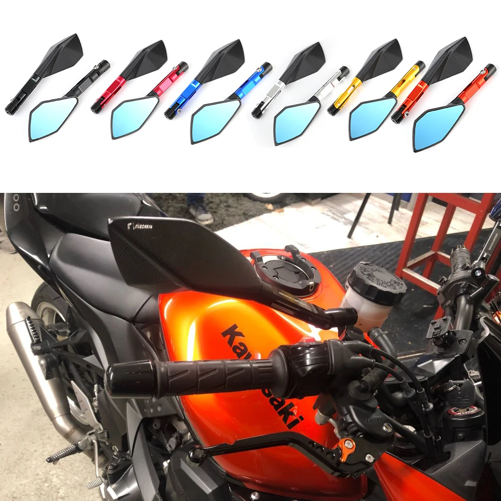

Motorcycle CNC Aluminum Rear View Rearview Mirrors Side Mirror For YAMAHA MT07 MT09 MT-07 For Kawasaki Z900 Z900RS Z800 Z1000