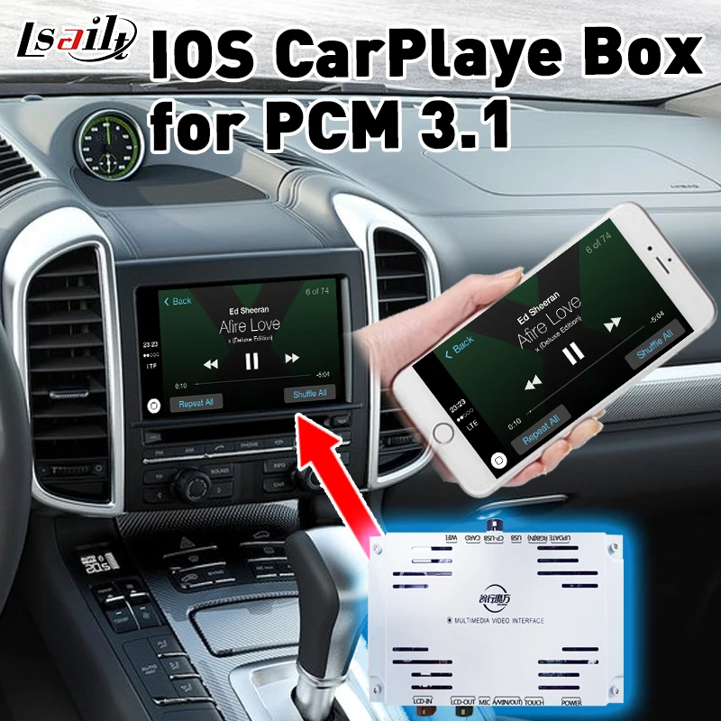 Plug & Play apple carplay Box для 2010 2016 Cayenne 911PCM3.1 с командой Waze Siri Mirrorlink взаимное управление|box
