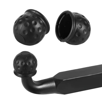 

TiOODRE Tow Bar Ball Cover Cap Trailer Hitch Receiver 50mm Trailer Black Rubber Ball Cover Cap For Car Truck Trailer Durable