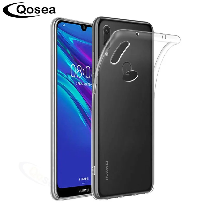 Qosea для huawei Enjoy 9 s 9e Прозрачный чехол телефона Ультратонкий Silm силиконовый мягкий