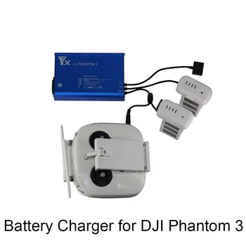 

4 in 1 Multi Intelligent Parallel Charger for DJI Phantom 3 Drone Battery Transmitter Charger Fast Charging Hub high Power