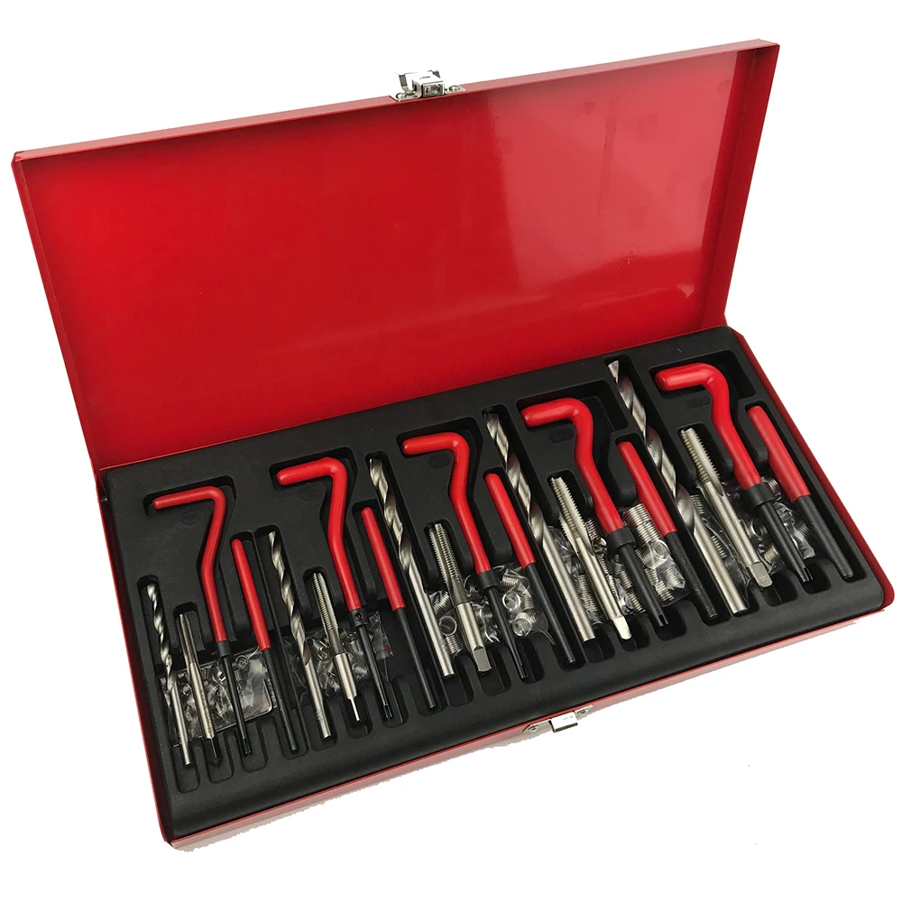 

131Pcs Helicoil Auto Engine Block Restoring Damaged Thread repair tool kit Set M5 M6 M8 M10 M12