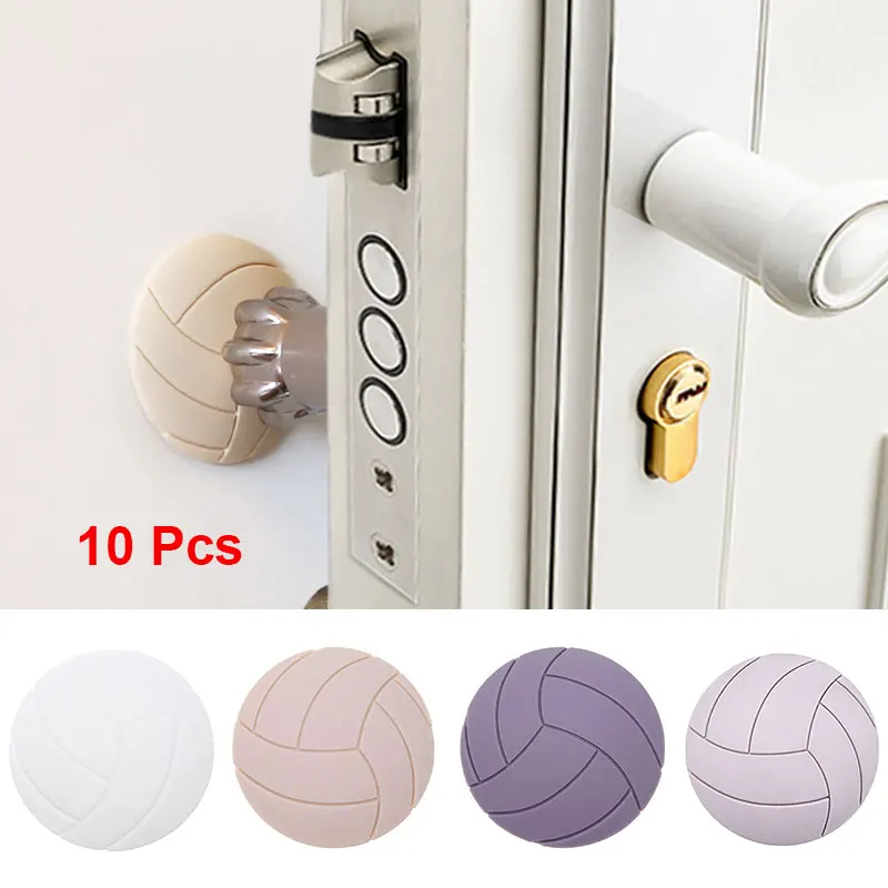 

10PCS 3D Volleyball Crash Pad Edge Protection For Kids Anti-Skid Furniture Sticker Silicone Table Desk Corner Guards Protector