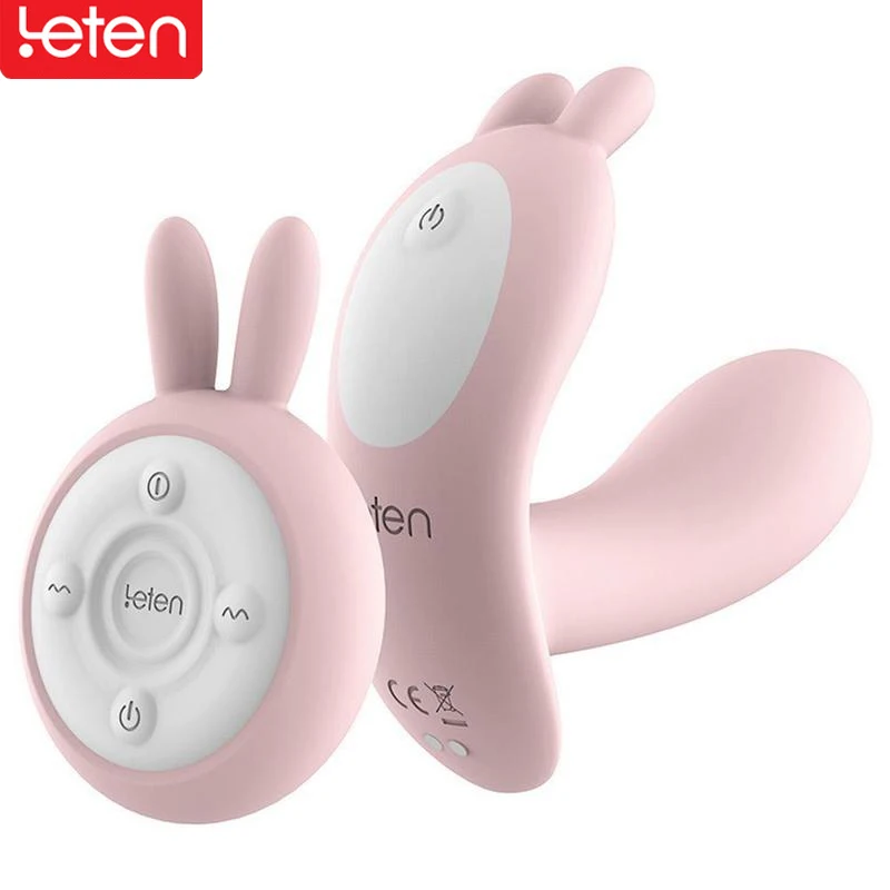 Leten Отопление USB подзарядка ремень для дилдо G Spot Клитор стимулятор Кролик