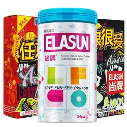 Elasun 50 шт. удобные свежие презерватив со смазкоой для мужчин, взрослых секс безопасный пара