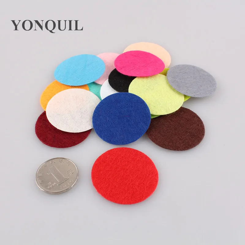 3*3cm Round Felt Accessories Patch Good As Flower Pads Fabric Pads
