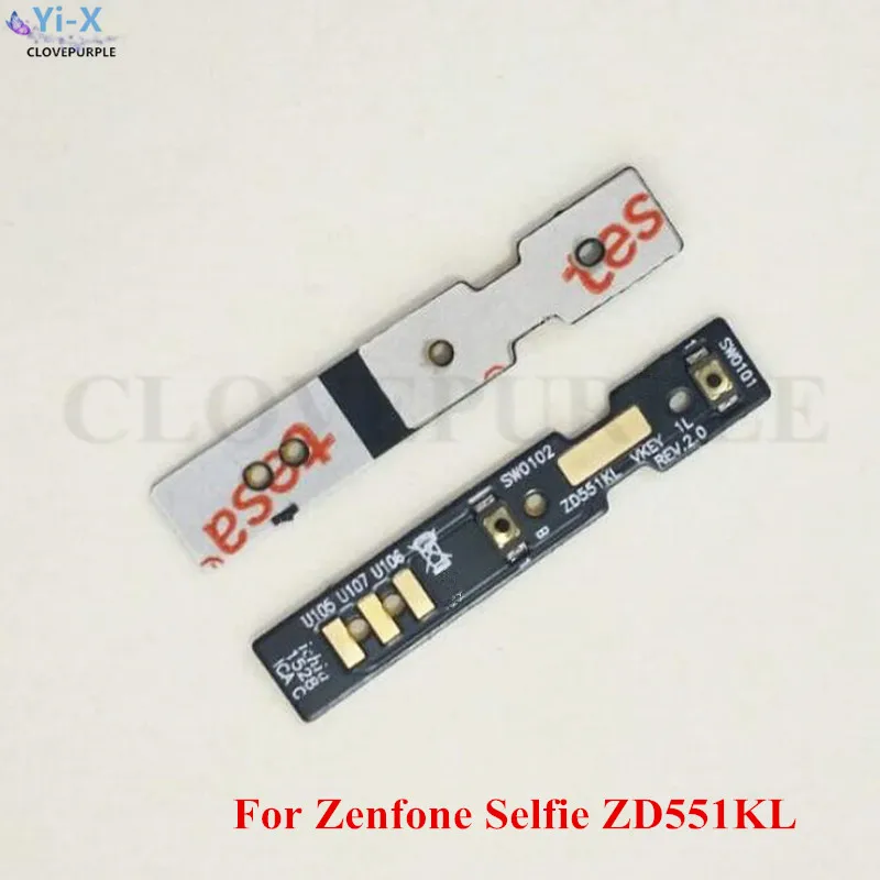 

10PCS/Lot Volume Switch Button Flex Cable Ribbon Replacement Parts For ASUS Zenfone Selfie ZD551KL 5.5"