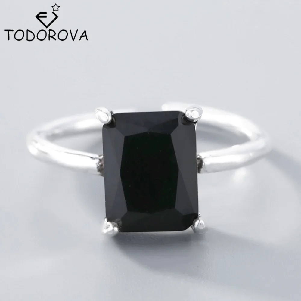 Todorova Винтажное кольцо с черным камнем для мужчин натуральный камень Подлинная