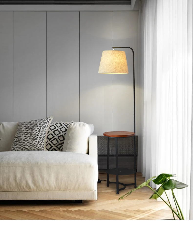 Напольный светильник в скандинавском стиле для гостиной, спальни, дивана, простой современный креативный деревянный вертикальный Настольный светильник для отеля, Декоративный Напольный Светильник