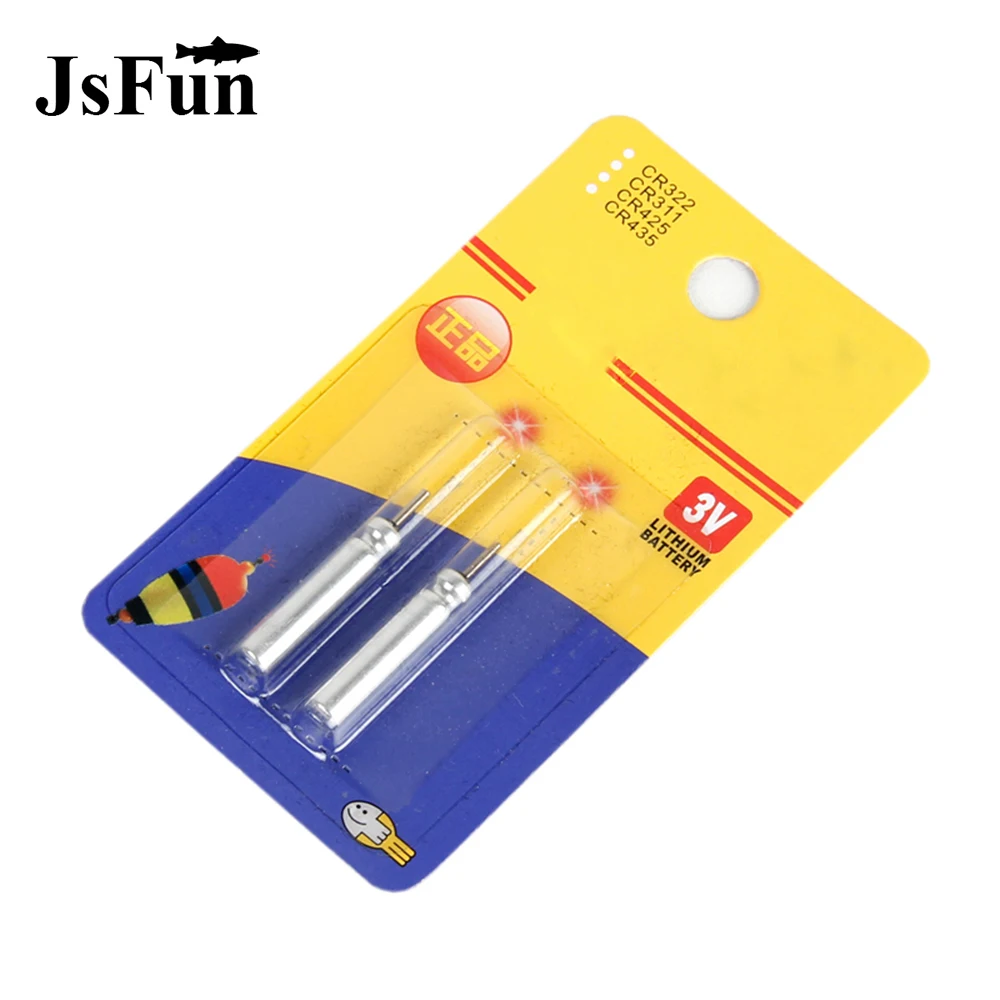 JSFUN 6PCS Electronic Fishing Float Battery CR322 Lithium Battery for Luminous Float Night