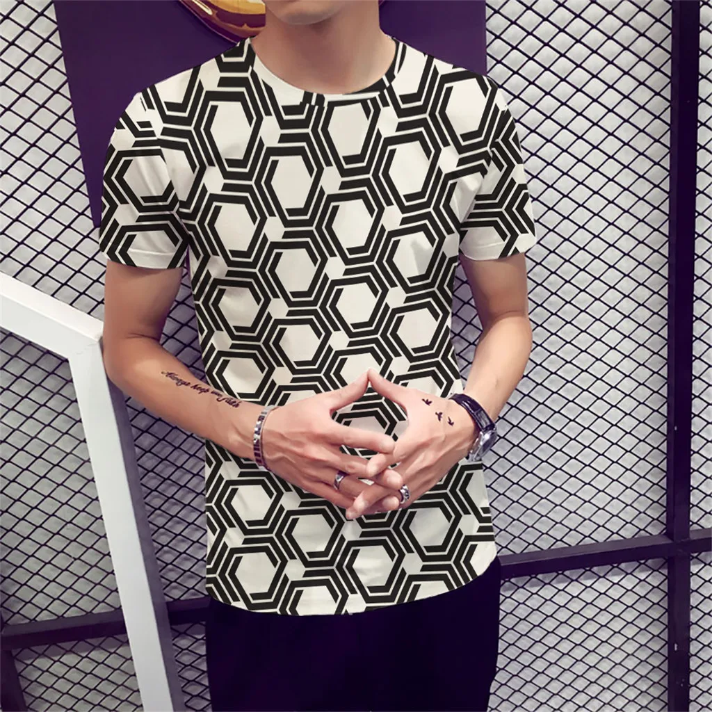 

Men shirt Summer Mens shirts casual slim fit Chemise homme New Full 3D Printed Cool Printing Top Blouse Plus Size S-3XL