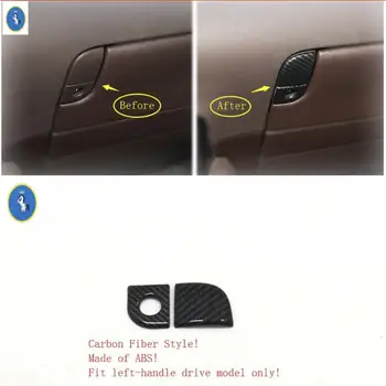 

Yimaautotrims Auto Accessory The Copilot Glove Storage Box Handle Cover Trim 2 Pcs ABS Fit For Lexus ES 2018 2019 2020