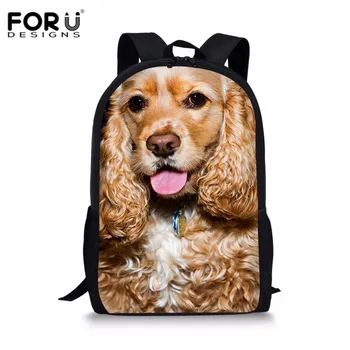 

FORUDESIGNS Casual Women Backpacks American Cooker Spaniel Printing Children Rucksack Daily School Daypack Girls Kids Satchel