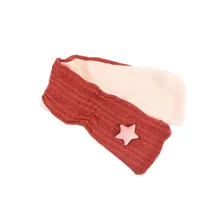 Теплая одежда для младенца, милый шерстяной шарф со звездами, теплый для шеи, вязаный шарф для детей, шарф ручной вязки, Зимний вязаный воротник для девочек и мальчиков