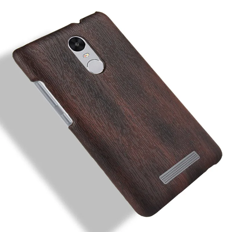 Жесткий чехол накладка с текстурой древесины для XiaoMi RedMi Note 2 3 4 противоударный