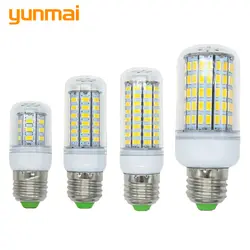 Z90yunmai SMD5730 E14 E27 110 V 220 V светодиодный светильник светодиодный свет Кукуруза светодиодный лампы 56 69 72 96 Светодиодный s 12 W люстра свечей