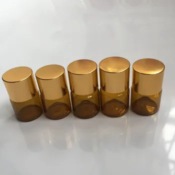

20pcs/lot Promotion 5ml Mini Amber Glass Dropper Bottle Empty Protable Sample Vial Refillable Essential Oil Jar